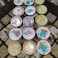 15عدد بشقاب ملامین قدیمی