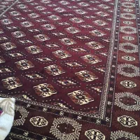 فرش ترکمنی دستبافت با نخ تبریز