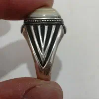 انگشتر نقره باباقوری کار دست ایار90 قدیمی