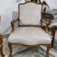 مبل کوئین فرانسوی۸نفره)کاملانوآک|مبلمان خانگی و میز عسلی|ابریشم, |دیوار