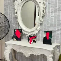 کنسول سفید فایبر گلس