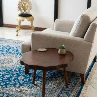 میزجلو مبلی چوب طبیعی