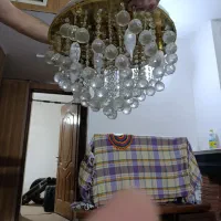 لوستر سقفی کریستالی|لوستر و چراغ آویز|مشهد, شهرک رازی (شهرک غرب)|دیوار