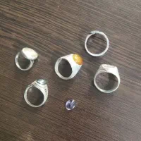 پنج عدد انگشتر نقره