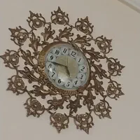 ساعت دیواری برنجی سالم