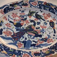 دیس عتیقه طاووس و مرغ