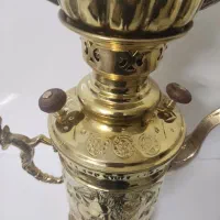 سماور زغالی شکاری همراه باقوری انتیک|کلکسیون اشیاء عتیقه|تهران, دربند|دیوار