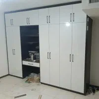 کمددیواری سفید مشکی ام دی اف باکسی نقد و اقساط