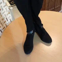 پوتین مخمل ورنی