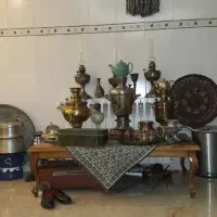 در چوبی، چراغ نفتی، سماور ذغالی|صنایع دستی و سایر لوازم تزئینی|نوبران, |دیوار