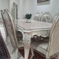 میز غذاخوری ۶نفره تمام چوب راش|میز و صندلی غذاخوری|تهران, شهرک ولیعصر شمالی|دیوار