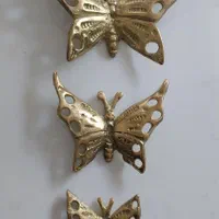 مجسمه پروانه برنجی