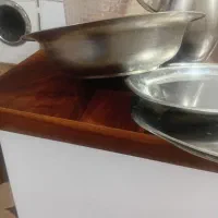 سه تا دیس یک پارچ ویک کاسه بزرگ استیل