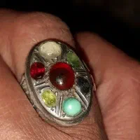 انگشتر نقره هفت نگین