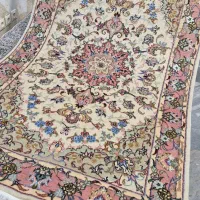 قالیچه دستباف گل ابریشم کاشمر نقشه تبریز|فرش|کرج, برغان|دیوار