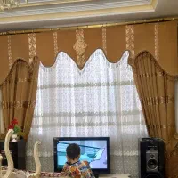 ست پرده و کتیبه|پرده، رانر، رومیزی|تهران, شهرک ولیعصر جنوبی|دیوار