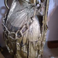 گلدان طرح کوزه با گل مصنوعی