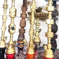 قیلیان برنجی و چوبی کامل بزرگ