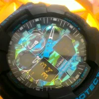 ساعت کاسیو جیشاک دو زمانه مدل GA-100CB JAPAN