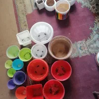 گلدون - پلاستیکی و سفال