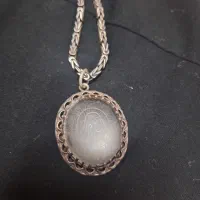 پلاک زنجیر نقره خیلی قدیمی