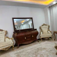 مبلمان استیل چوب گردو منبت ها کار دست|مبلمان خانگی و میز عسلی|گرمدره, |دیوار