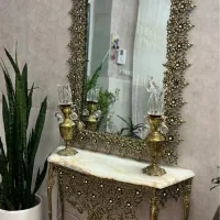 اینه وشمعدان برنز