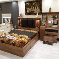 تخت خواب گلد|تخت و سرویس خواب|اردکان, |دیوار