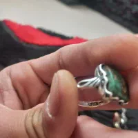 انگشتر فیروزه با رکاب نقره|جواهرات|ایلام, |دیوار