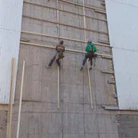 کار در ارتفاع و نصب ایزوگام بدون جرثقیل و داربست|خدمات پیشه و مهارت|رشت, ساغری سازان|دیوار