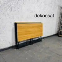 میز تاشو فلزی و چوبی دکوسال