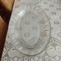 دیس و بشقاب طرح گوجه ای و ظرف جای شیرینی