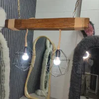 لوستر چوبی آویز کافه چراغ سنتی مناسب جزیره بار|لوستر و چراغ آویز|تهران, شهرک فردوس (حسینی)|دیوار
