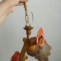 لوستر سه شاخه..وتک اویز|لوستر و چراغ آویز|سرپل ذهاب, |دیوار