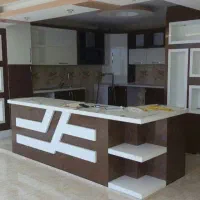 ساخت انواع کابینت MDF کمد MDF درب CNC