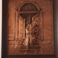 تابلوی قلم مسی است