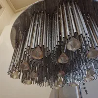 یک جفت لوستر میله ای و کریستال