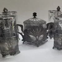 سرویس چای خوری پیوتر طرح سلوین، کاملا نو