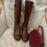 ست بوت و کیف چرم اصل|کیف، کفش، کمربند|قم, نیروگاه|دیوار