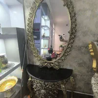 اینه شمعدان طرح برنج|بوفه، ویترین، کنسول|تبریز, |دیوار