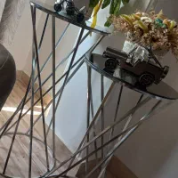 میزعسلی و جا شمعی کنار سالنی|مبلمان خانگی و میز عسلی|بهارستان, |دیوار