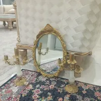 اینه شمعدان قدیمی برنجی