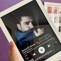 قاب عکس موزیکال  کلاژ عدد تولد بارکدار جشن عروسی