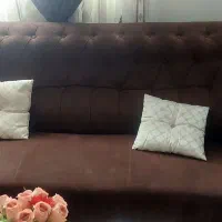 فروش،یدست مبل هفت نفره با ۳ تا میز عسلی در حد نو