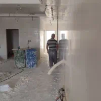 گچکاری دیوار پیش ساخته گچی و لکه گیری تعمیرات|خدمات پیشه و مهارت|اهواز, امانیه|دیوار