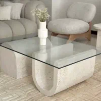 میز سنگی‌ / میز جلومبلی / میز یو