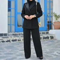 کت شلوار ساتن مدل سایدا