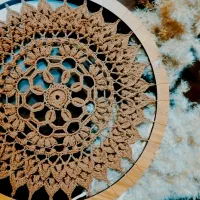 قلاب بافی قبول سفارش ماندالابافی|صنایع دستی و سایر لوازم تزئینی|میانه, |دیوار