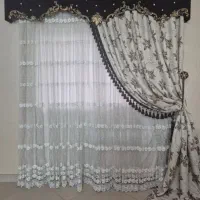 پرده پذیرایی (دوعددبرای دو پنجره )