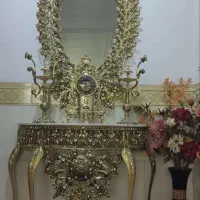 آینه و شعمدان طرح برنز